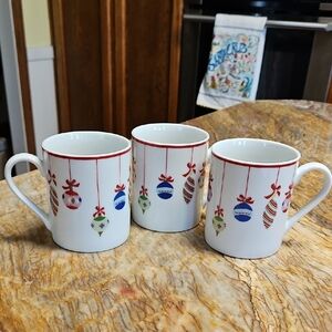 HOME Christmas Ceramic Mug Set of 3